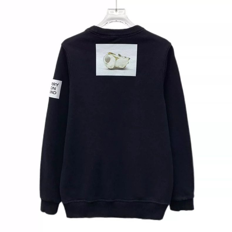 Burberry Burberry Black Deer Print Cotton Long Sleeve Sweatshirt Size XS / US 0-2 / IT 36-38 - 2 Thumbnail