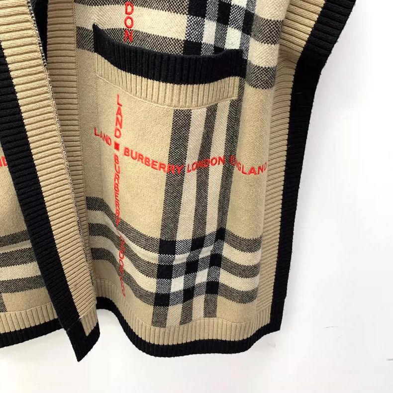 Burberry Burberry Brown Check Wool Hooded Cape Coat Size S / US 4 / IT 40 - 4 Thumbnail