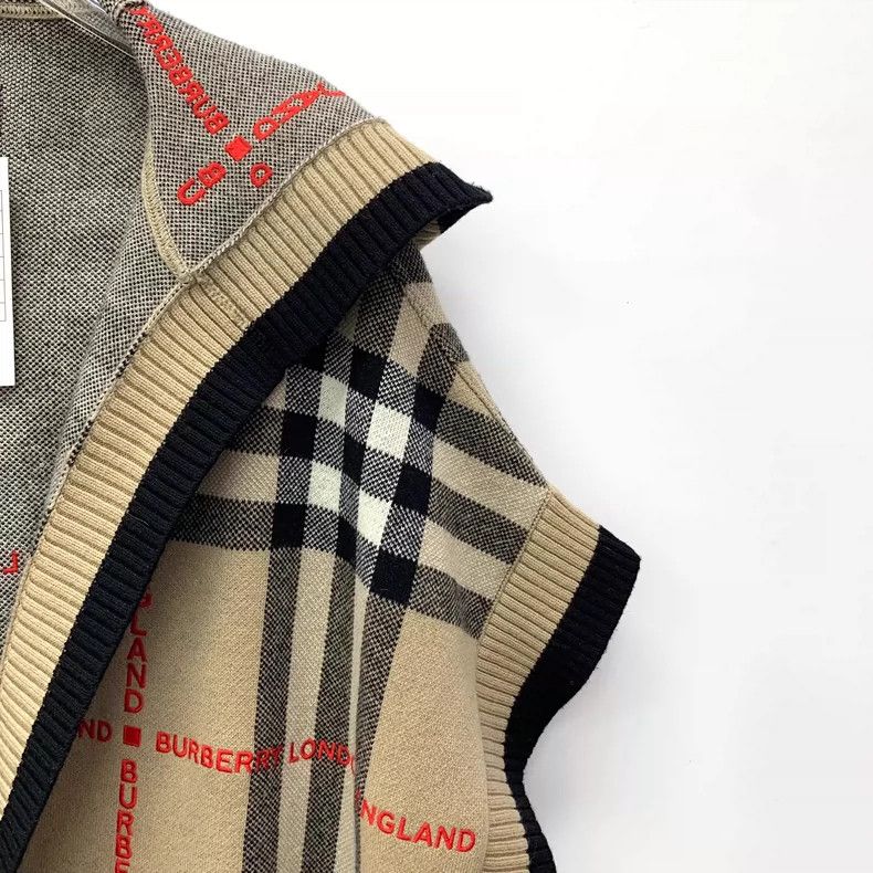 Burberry Burberry Brown Check Wool Hooded Cape Coat Size S / US 4 / IT 40 - 3 Thumbnail