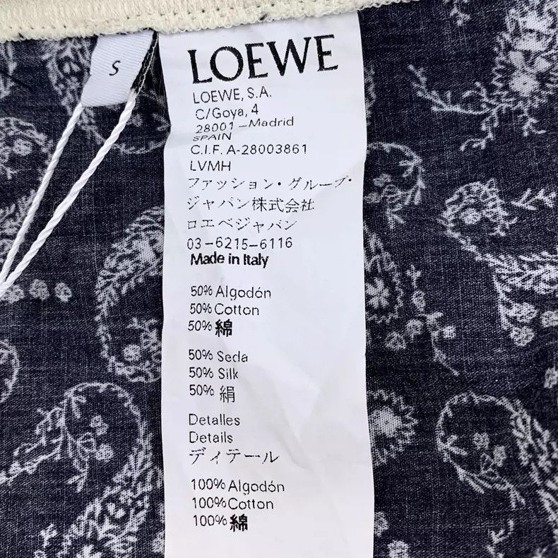 Loewe Loewe Beige Logo Print Fringed T-Shirt Size S / US 4 / IT 40 - 7 Thumbnail
