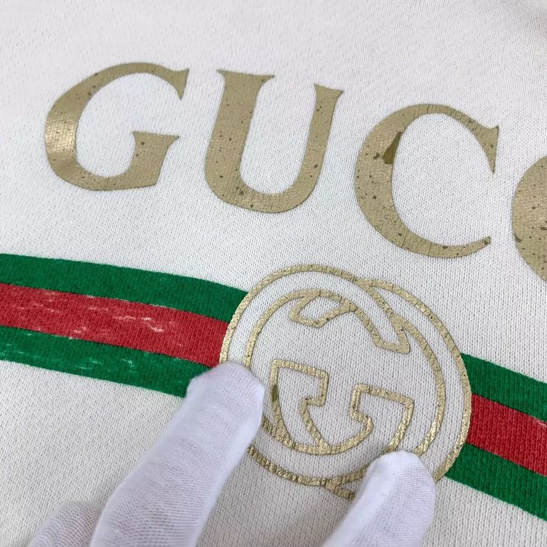Gucci Gucci Logo Print Hooded Sweatshirt Size XXS / US 00 / IT 34 - 8 Thumbnail