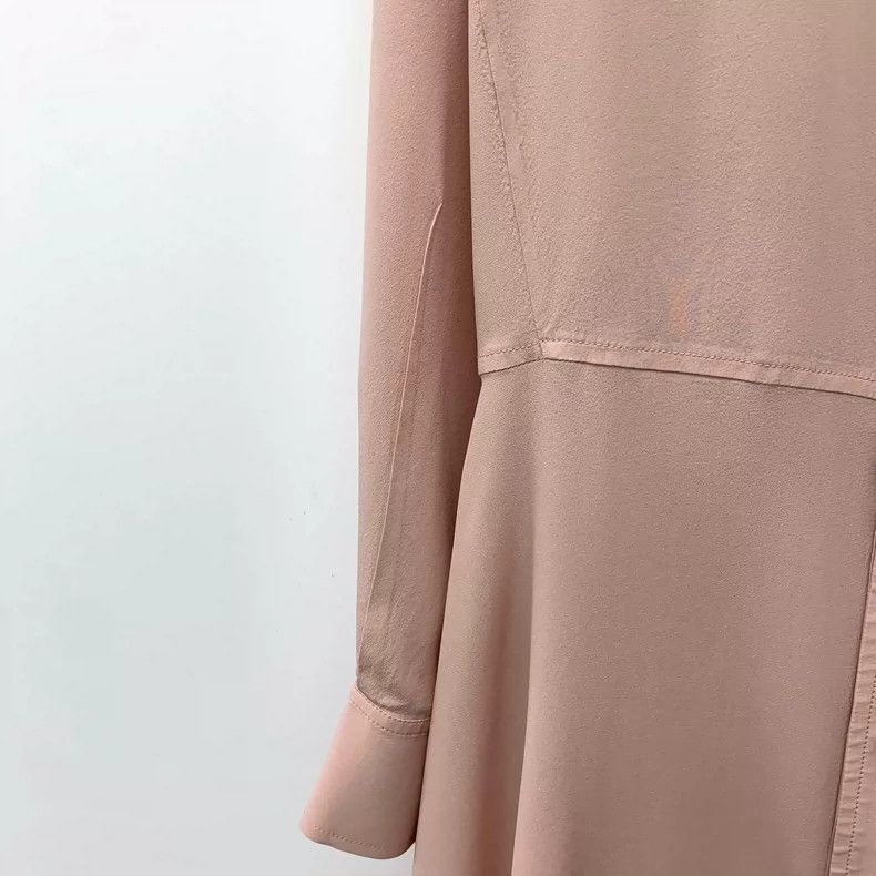 Louis Vuitton Pink Silk Long Sleeve Button-Up Dress Size M / US 6-8 / IT 42-44 - 4 Thumbnail