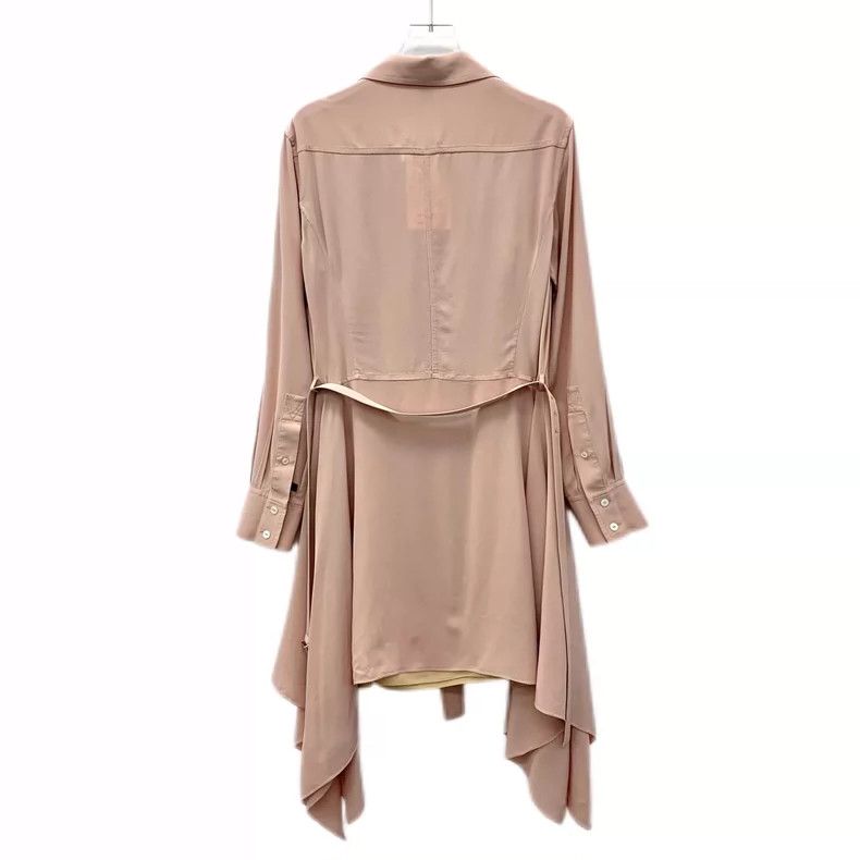 Louis Vuitton Pink Silk Long Sleeve Button-Up Dress Size M / US 6-8 / IT 42-44 - 2 Thumbnail