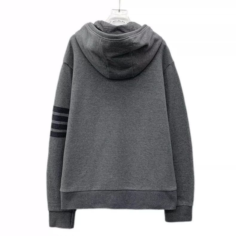Thom Browne Thom Browne Gray Classic Hoodie Jacket Size L / US 10 / IT 46 - 2 Thumbnail