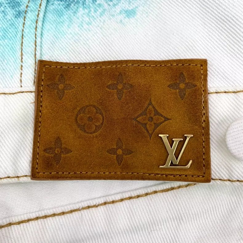 Louis Vuitton Louis Vuitton Colorful Logo Denim Jacket Size M / US 6-8 / IT 42-44 - 5 Thumbnail