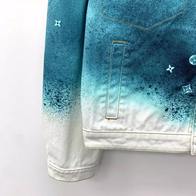Louis Vuitton Louis Vuitton Colorful Logo Denim Jacket Size M / US 6-8 / IT 42-44 - 4 Thumbnail