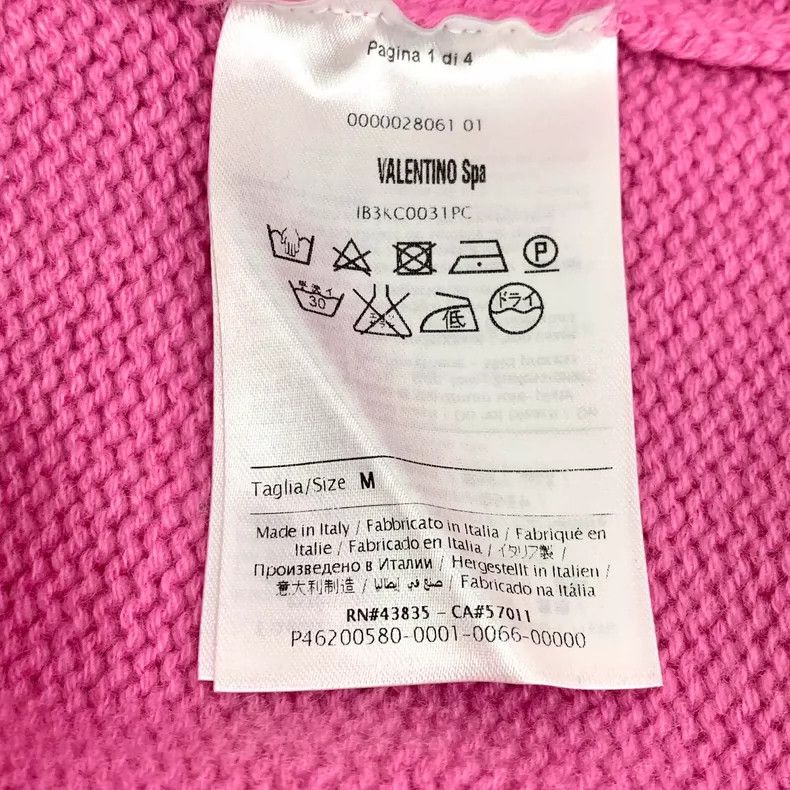 Valentino Pink Wool Knit Long Sleeve Sweater Size M / US 6-8 / IT 42-44 - 6 Thumbnail