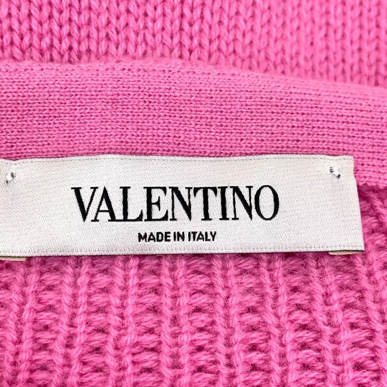 Valentino Pink Wool Knit Long Sleeve Sweater Size M / US 6-8 / IT 42-44 - 5 Thumbnail