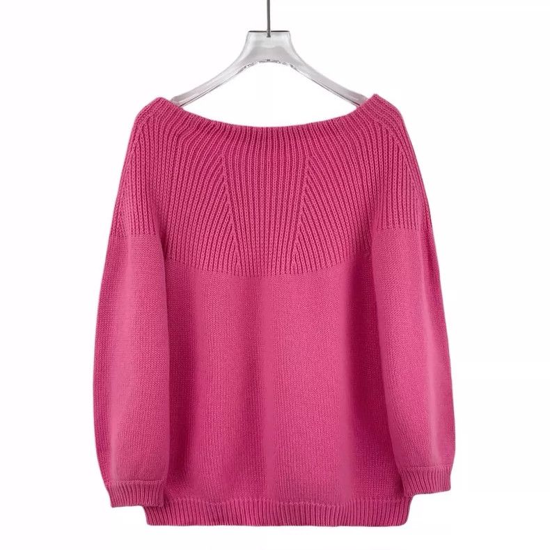 Valentino Pink Wool Knit Long Sleeve Sweater Size M / US 6-8 / IT 42-44 - 2 Thumbnail