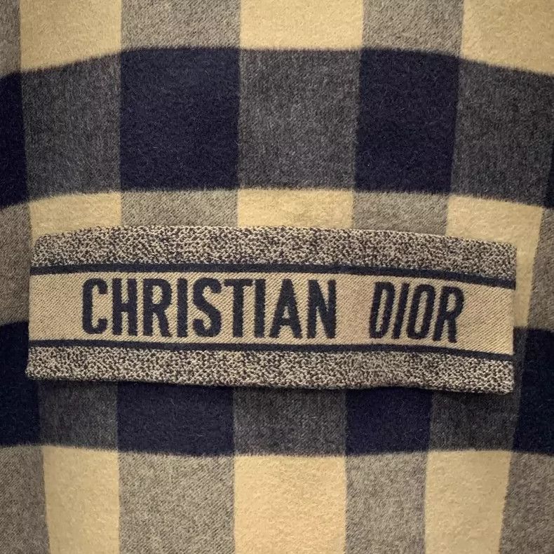 Dior Christian Dior Color-Block Hooded Wool Cape Size M / US 6-8 / IT 42-44 - 5 Thumbnail