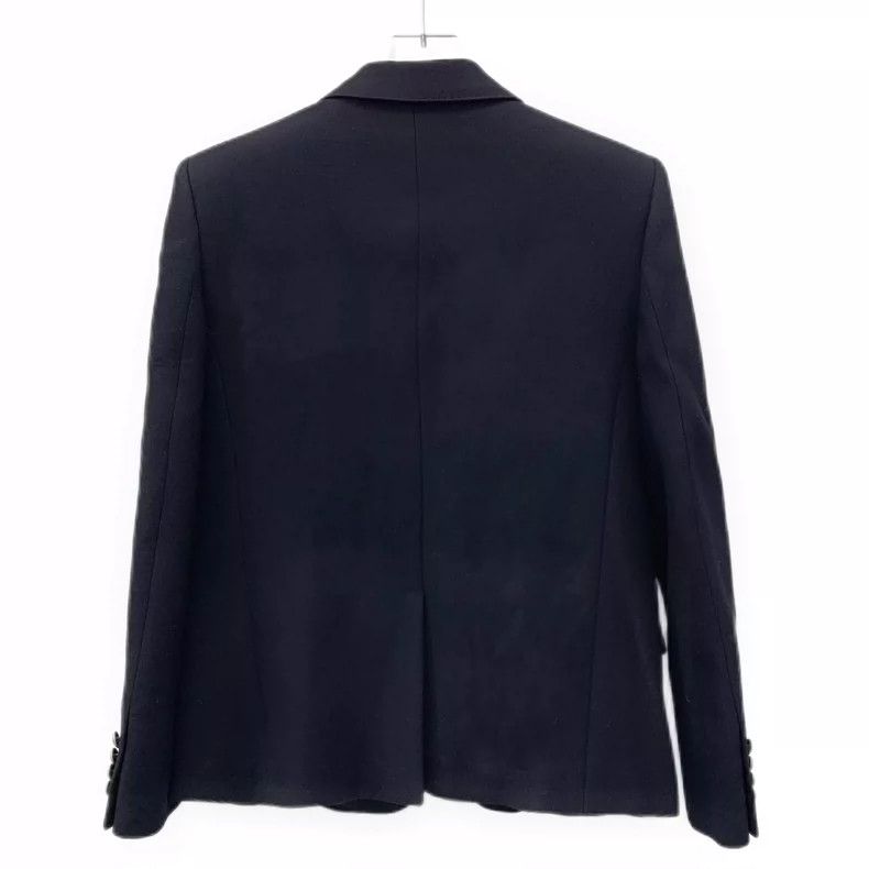 Saint Laurent Paris Saint Laurent Black Wool Anchor Embroidered Blazer Size L / US 10 / IT 46 - 2 Thumbnail