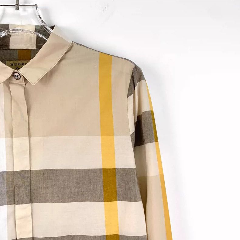 Burberry Burberry Classic Checked Long Sleeve Shirt Size XS / US 0-2 / IT 36-38 - 3 Thumbnail