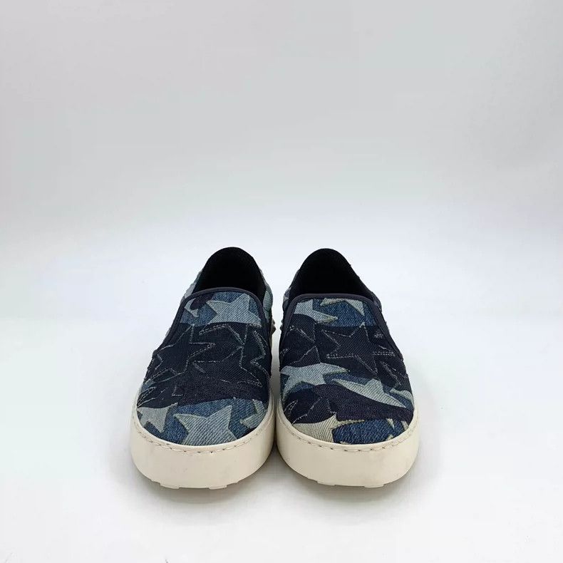 Valentino Valentino Blue Camouflage Slip-On Sneakers Size US 6 / IT 36 - 3 Thumbnail