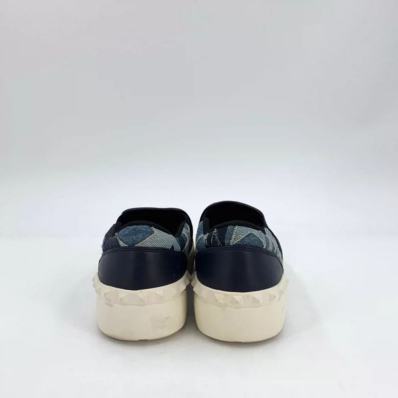 Valentino Valentino Blue Camouflage Slip-On Sneakers Size US 6 / IT 36 - 4 Thumbnail
