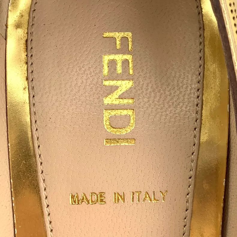 Fendi Golden Fendi High Heel Pumps Size 35 Size US 5 / IT 35 - 7 Thumbnail