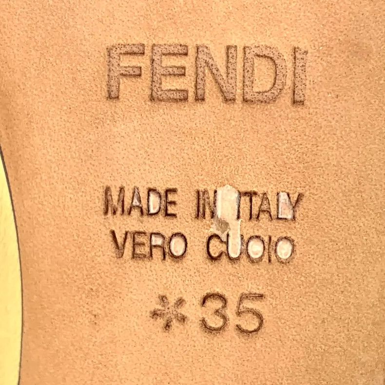 Fendi Golden Fendi High Heel Pumps Size 35 Size US 5 / IT 35 - 6 Thumbnail