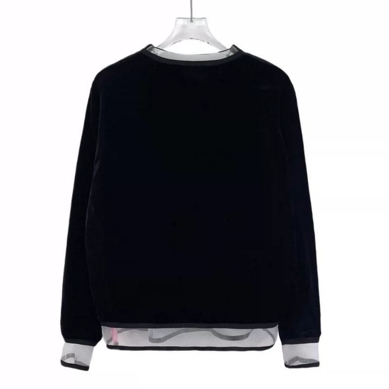 Fendi Fendi Black Floral Design Long Sleeve Sweatshirt Size L / US 10 / IT 46 - 2 Thumbnail