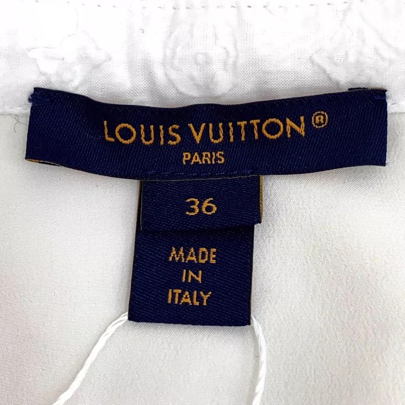 Louis Vuitton Louis Vuitton White Silk Sleeveless Dress Size XS / US 0-2 / IT 36-38 - 6 Thumbnail
