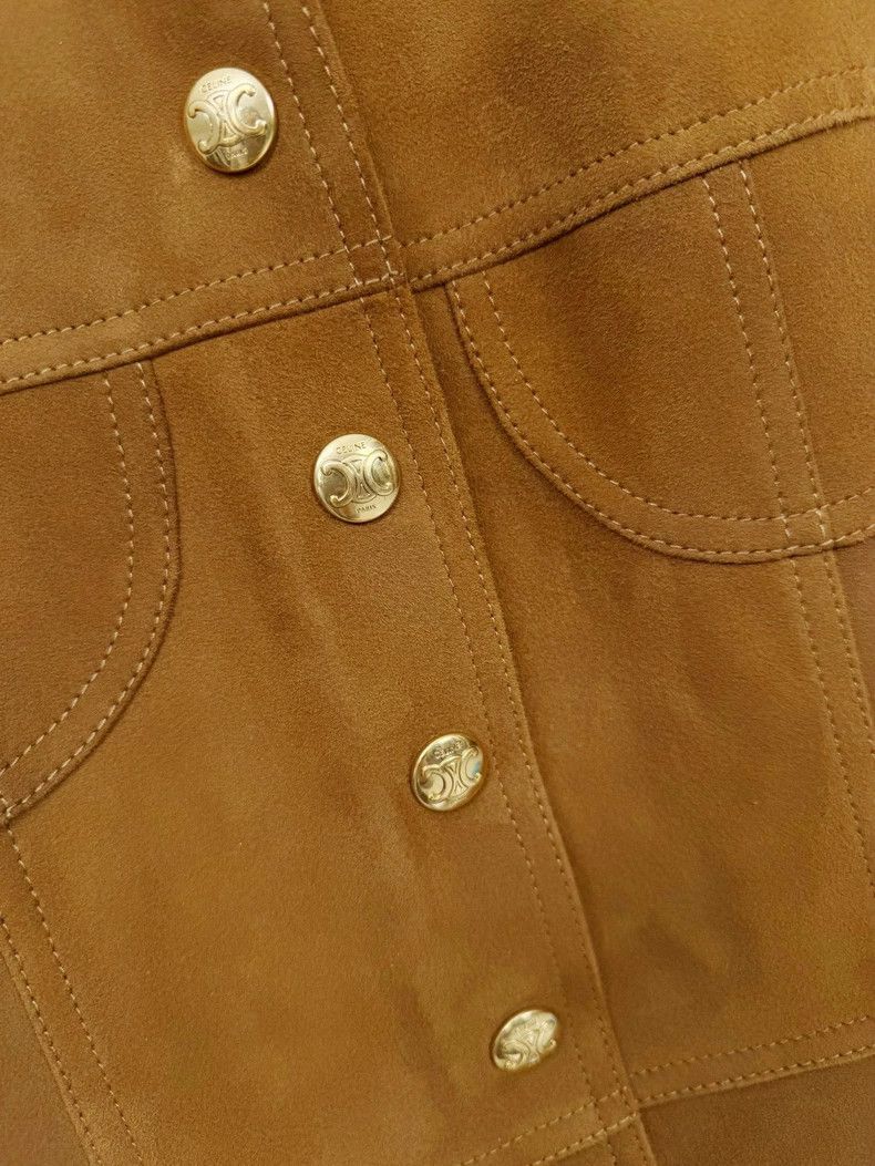 Celine New Celine Suede Vest Dress Size 34 Size XS / US 0-2 / IT 36-38 - 3 Thumbnail