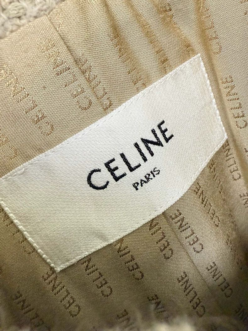 Celine Celine Woven Jacket with Gold Buttons Size XS / US 0-2 / IT 36-38 - 2 Thumbnail