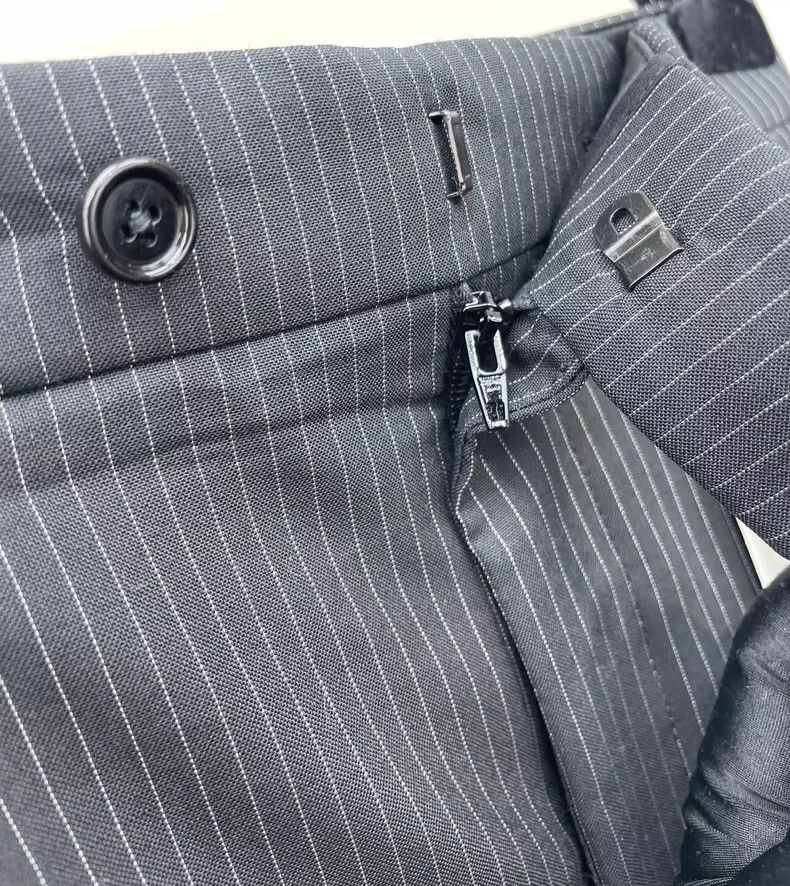 Celine Celine Black Striped Suit Shorts Size 34" / US 12 / IT 48 - 3 Thumbnail