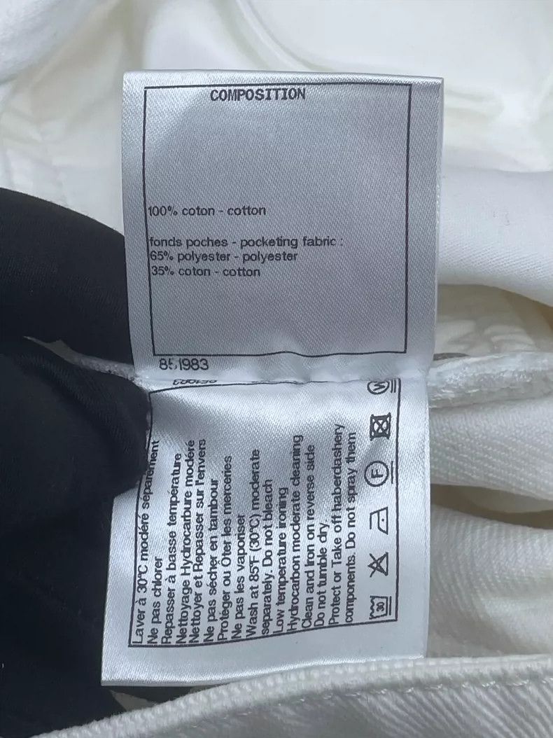 Chanel Chanel White Lace Denim Pants Size 34" / US 12 / IT 48 - 5 Thumbnail