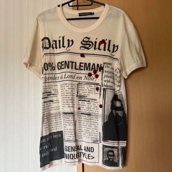 Dolce & Gabbana Dolce & Gabbana Newspaper Print Short Sleeve T-Shirt Size M / US 6-8 / IT 42-44 - 4 Thumbnail