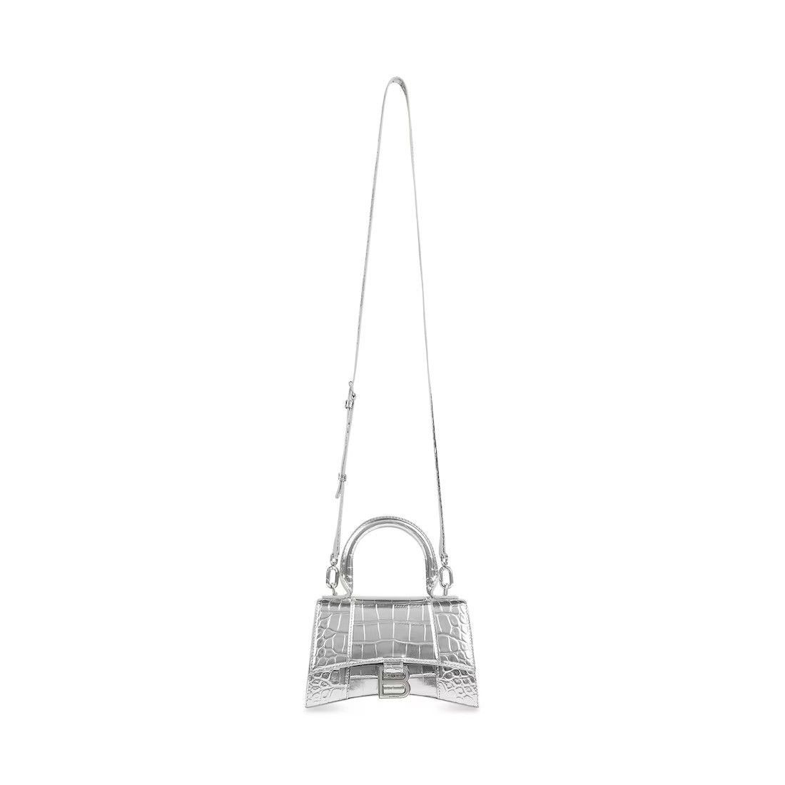 Balenciaga Hourglass XS Hand bag Metallized Size ONE SIZE - 4 Thumbnail