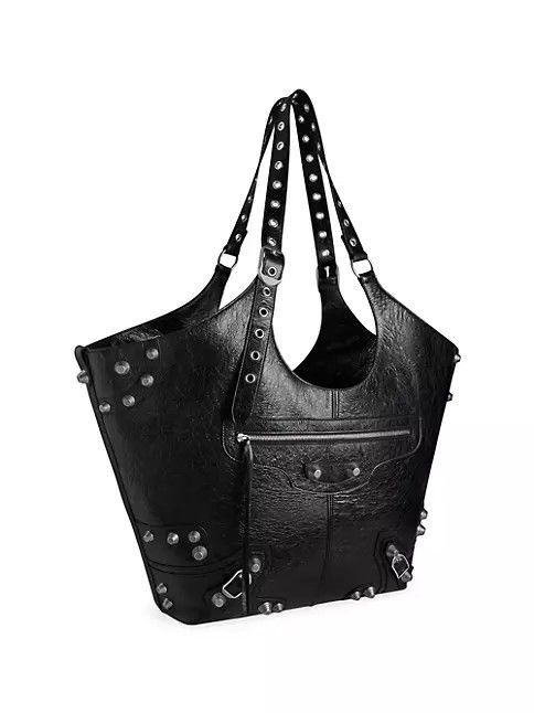 Balenciaga Le Cagole Large Carry Bag in Black Size ONE SIZE - 4 Thumbnail