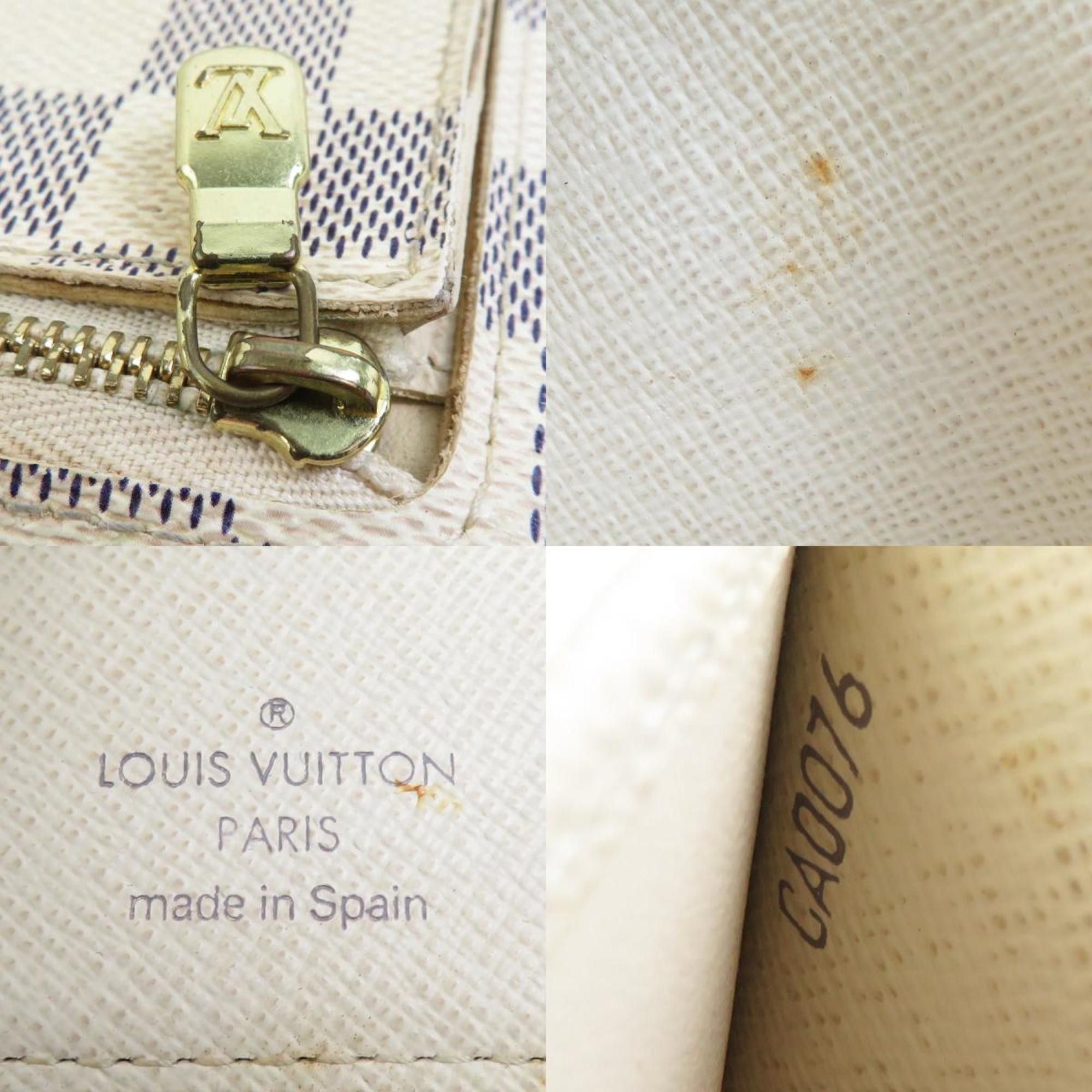 Louis Vuitton Louis Vuitton Bi-fold wallet Damier Azur Portefeuille Koala canvas Ivory Men's Women's N60013 r10462a Size ONE SIZE - 5 Thumbnail