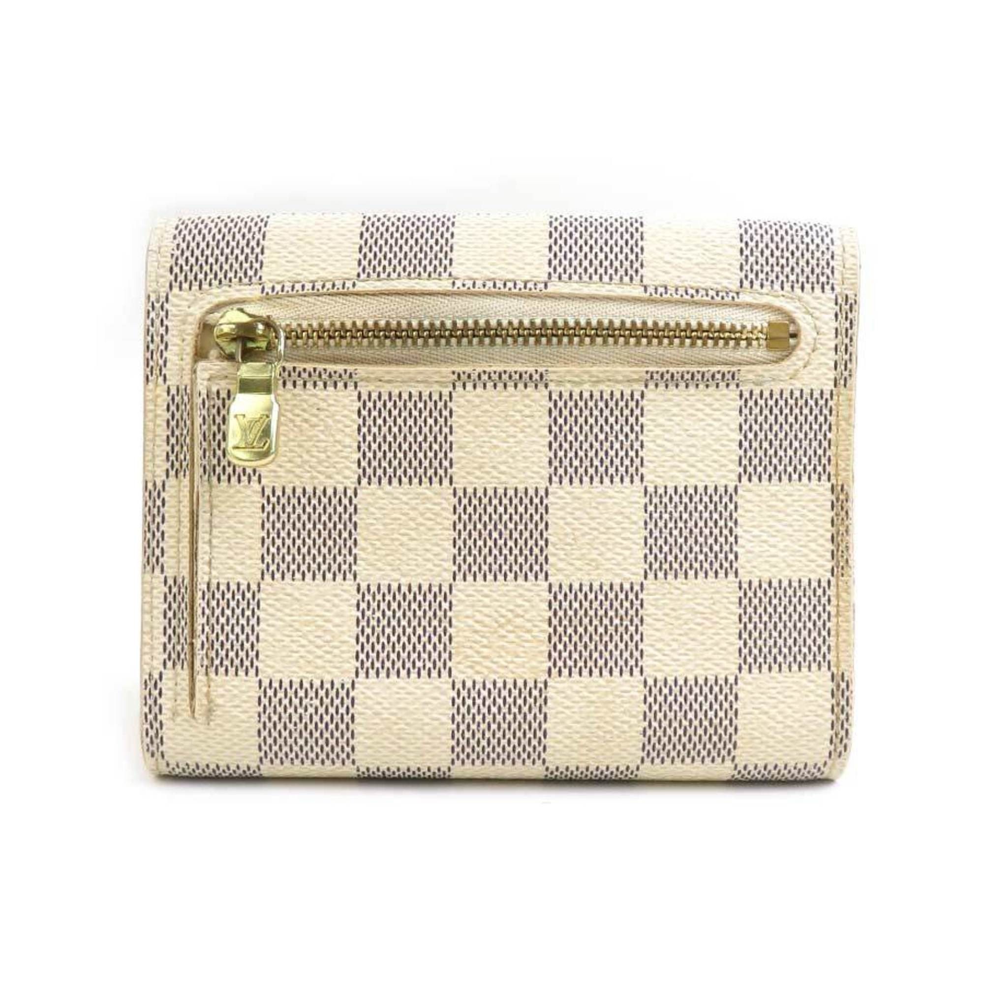 Louis Vuitton Louis Vuitton Bi-fold wallet Damier Azur Portefeuille Koala canvas Ivory Men's Women's N60013 r10462a Size ONE SIZE - 2 Thumbnail