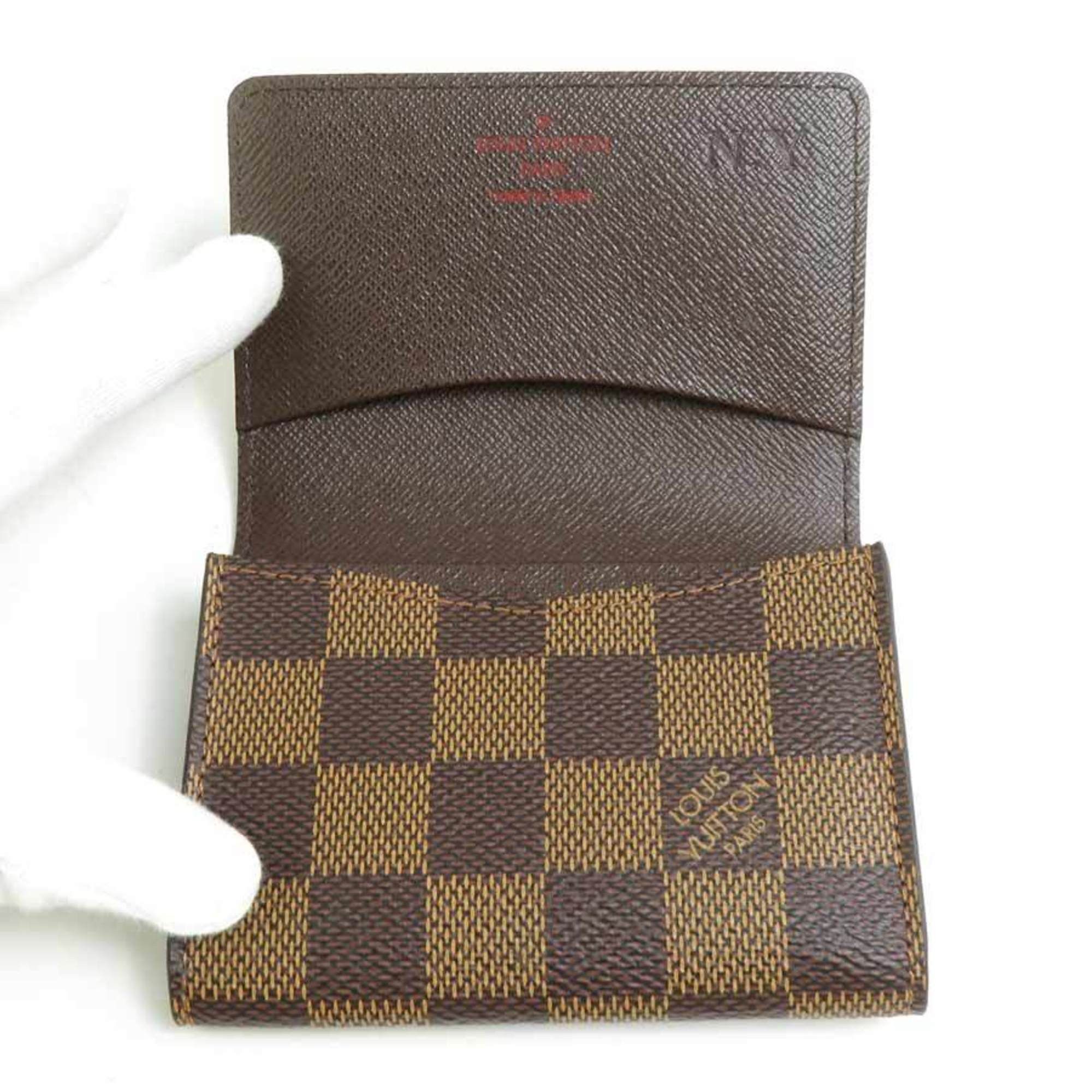 Louis Vuitton Louis Vuitton Business Card Holder/Card Case Damier Envelope Carte de Visite Canvas Men's Women's N62920 e60218g Size ONE SIZE - 3 Thumbnail