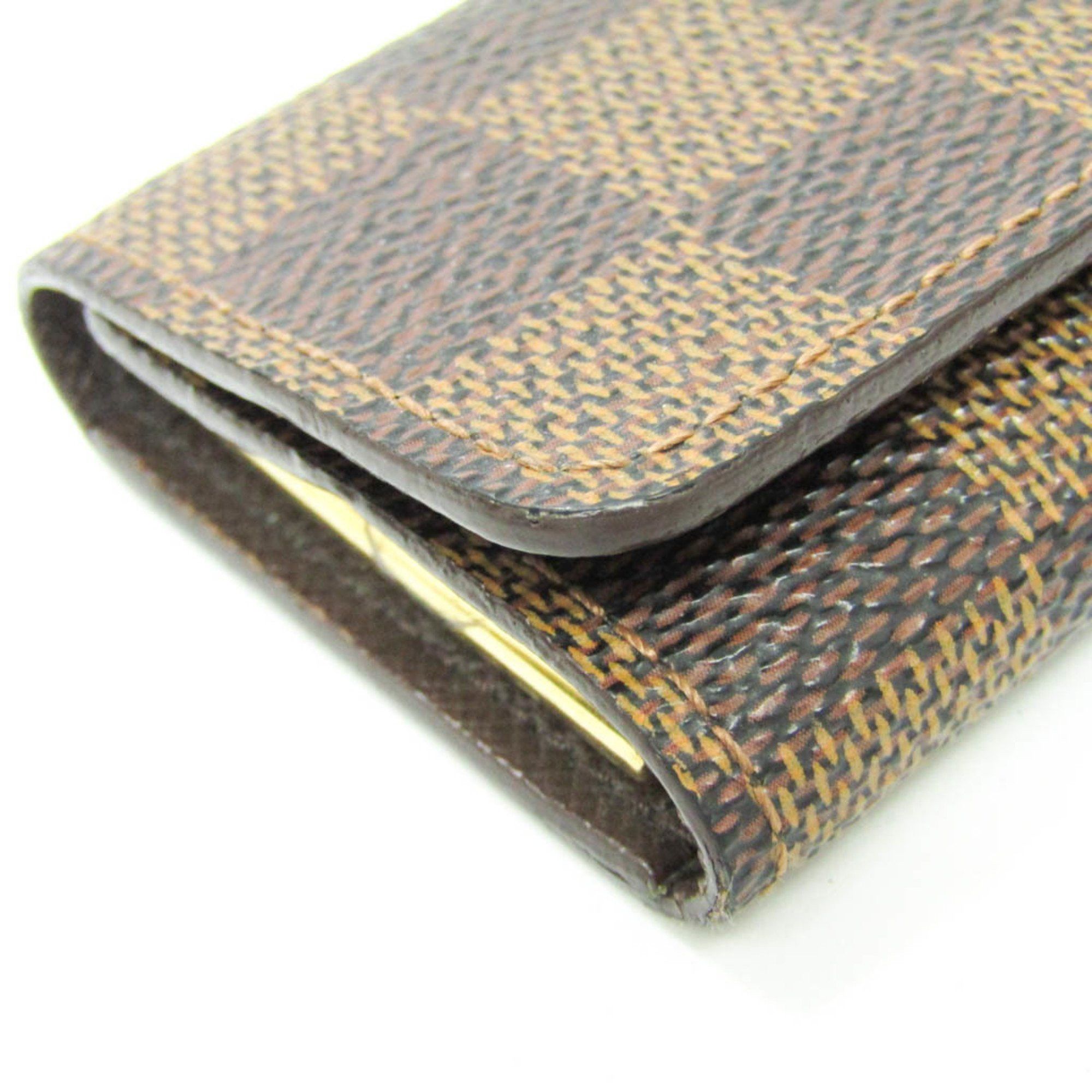 Louis Vuitton Louis Vuitton Damier Multicles 4 N62631 Men,Women Damier Canvas Key Case Ebene Size ONE SIZE - 6 Thumbnail