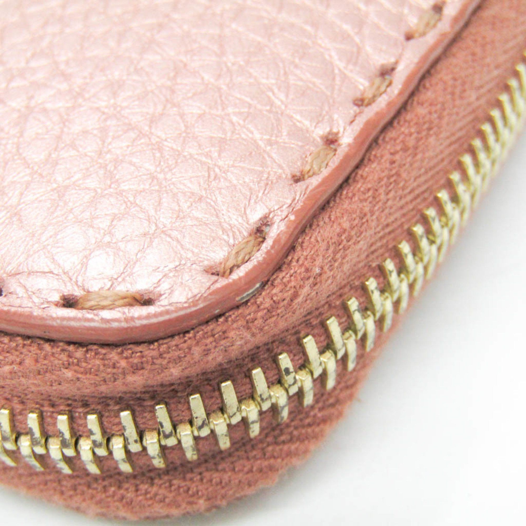 Fendi Fendi Selleria 8M0299 Women's Leather Long Wallet (bi-fold) Pink Gold Size ONE SIZE - 7 Thumbnail