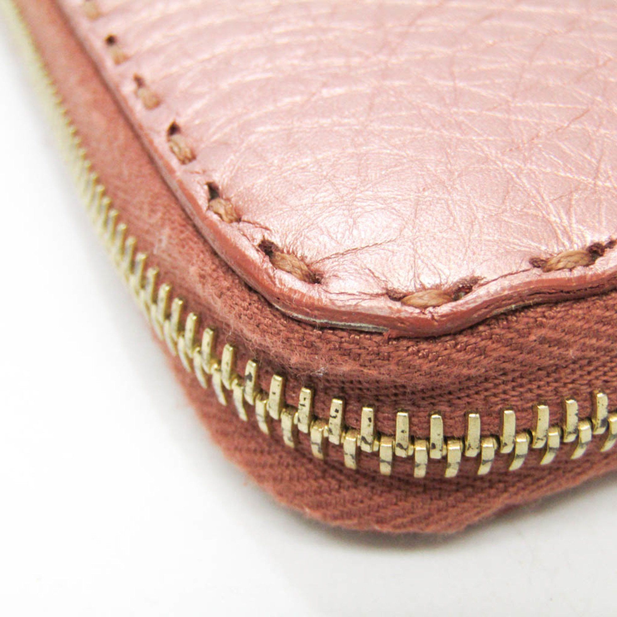 Fendi Fendi Selleria 8M0299 Women's Leather Long Wallet (bi-fold) Pink Gold Size ONE SIZE - 8 Thumbnail