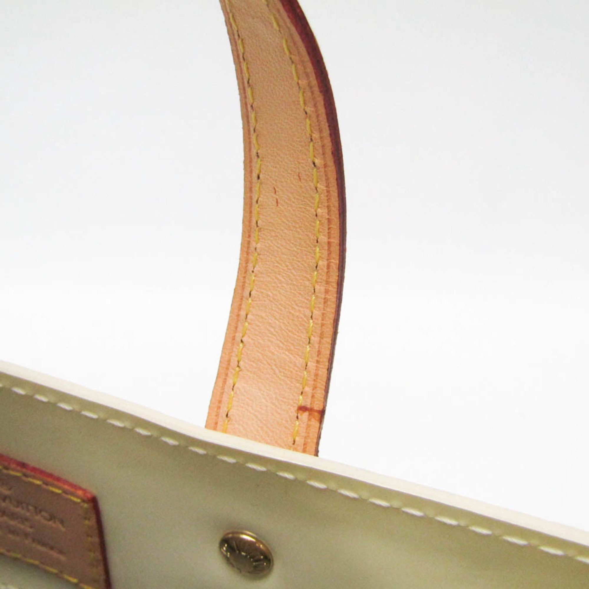 Louis Vuitton Monogram Vernis Reade PM M91336 Women's Handbag Pearl