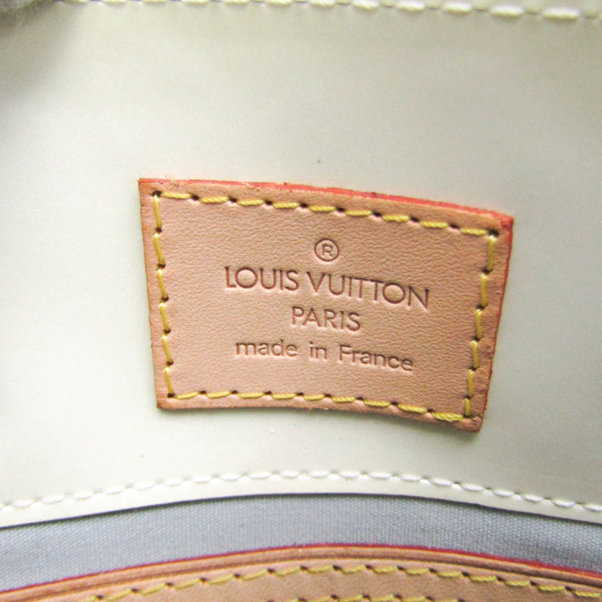 Louis Vuitton Monogram Vernis Reade PM M91336 Women's Handbag Pearl