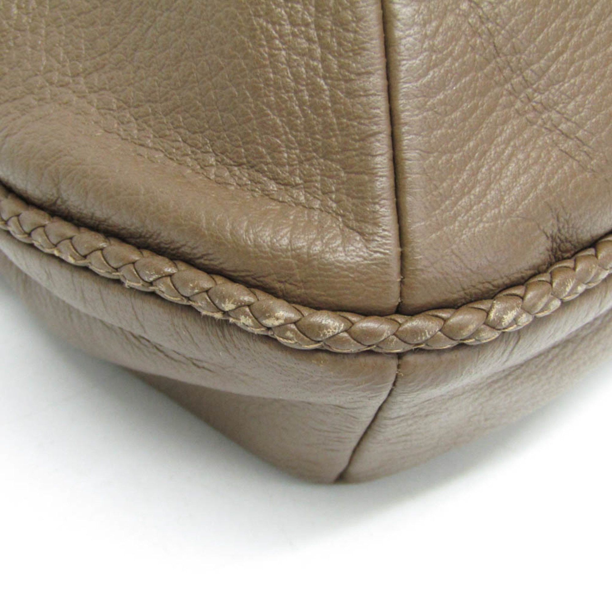 Gucci Gucci Bamboo 338985 Women's Leather Shoulder Bag Khaki Brown Size ONE SIZE - 5 Thumbnail
