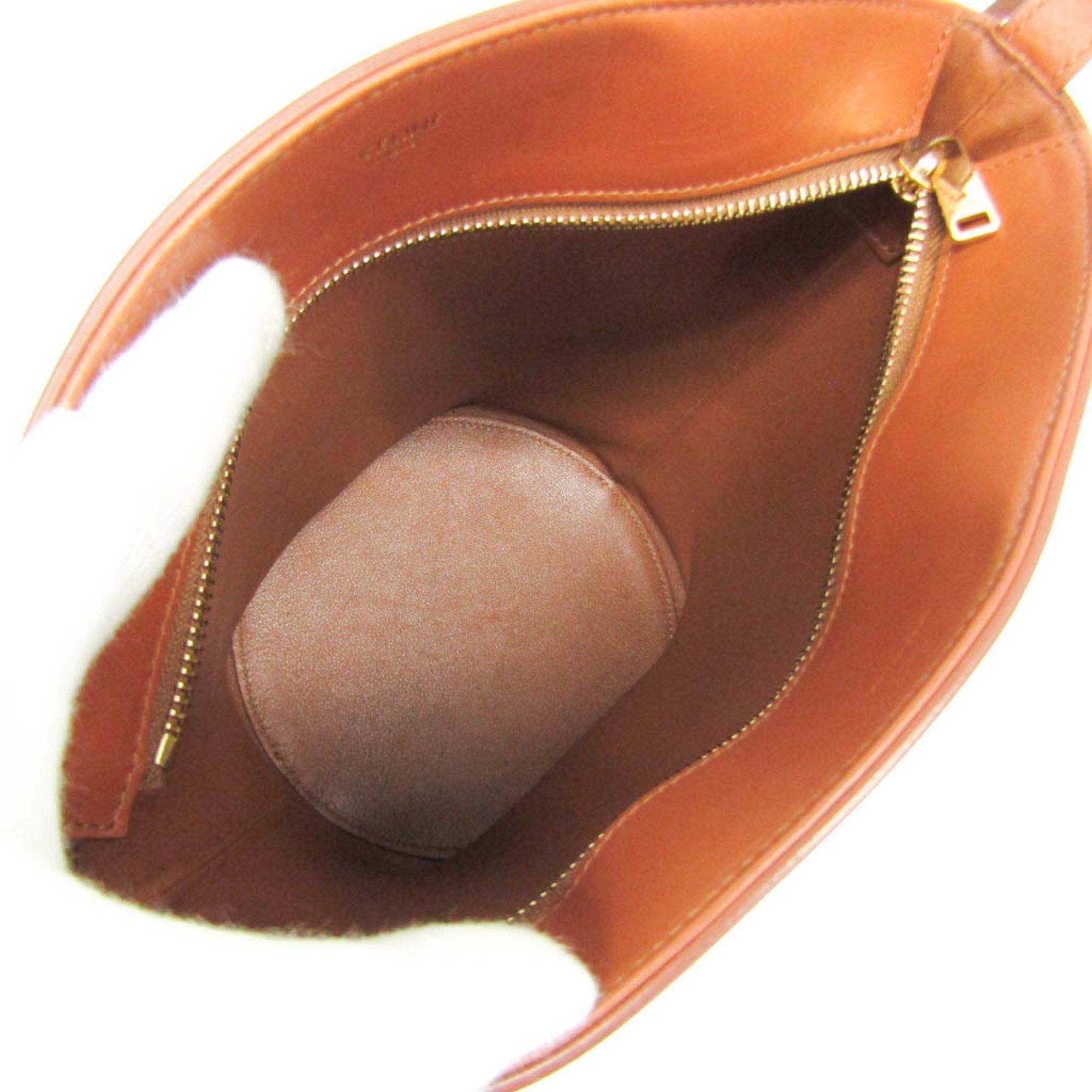 Celine Celine Bucket 192072 Women's Leather,Canvas Shoulder Bag Brown,Navy Size ONE SIZE - 4 Thumbnail