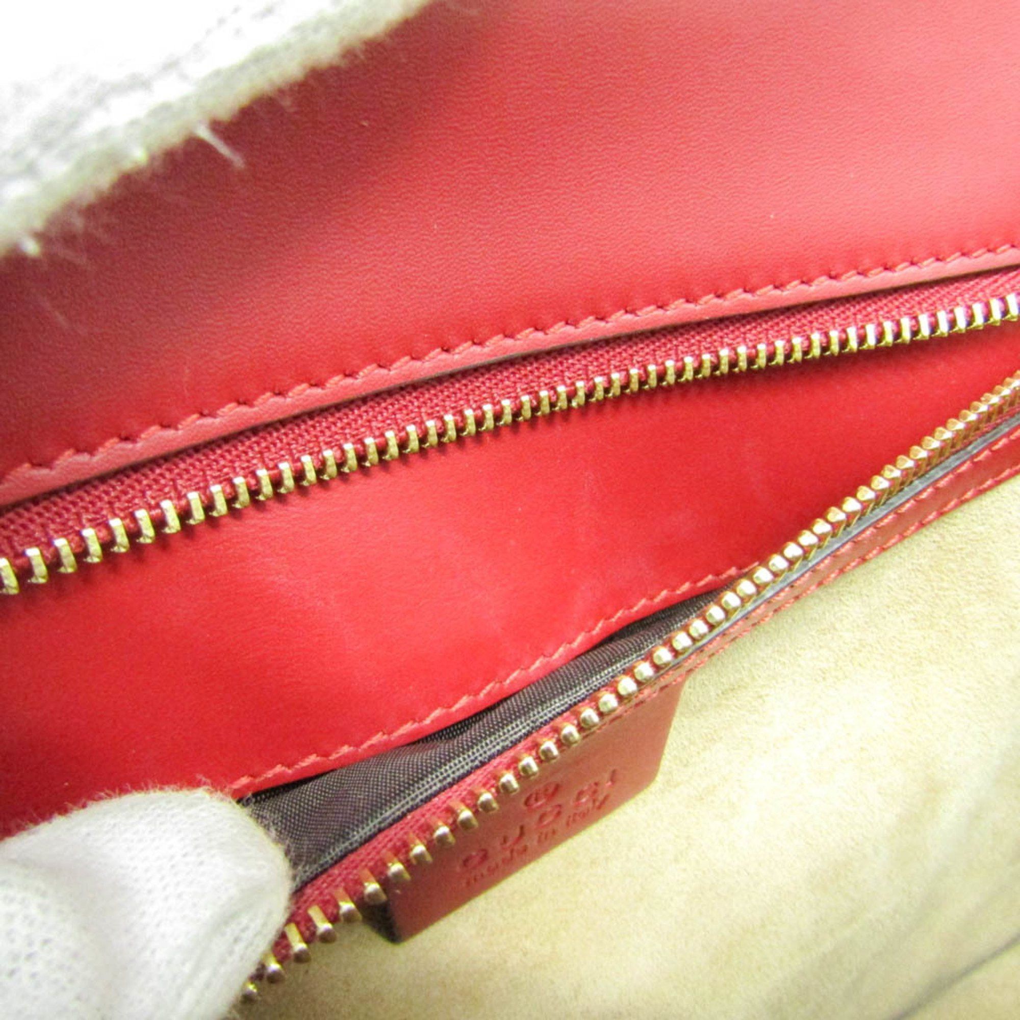 Gucci Gucci Sylvie 421882 Women's Leather Shoulder Bag Red Color Size ONE SIZE - 10 Thumbnail