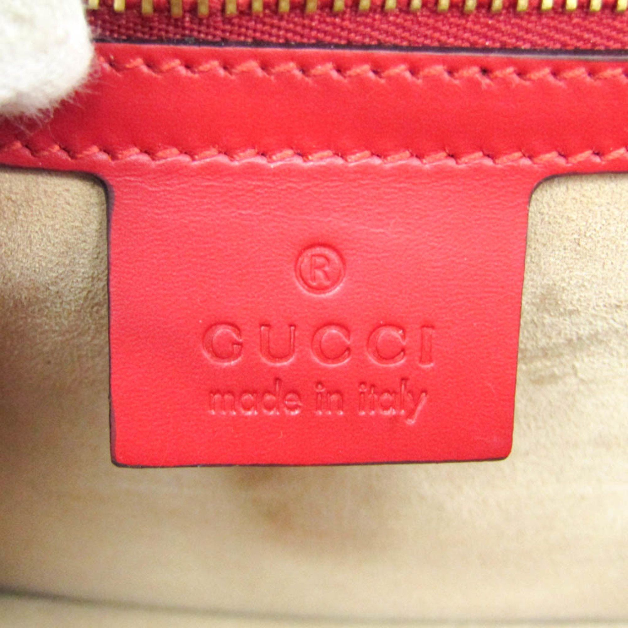 Gucci Gucci Sylvie 421882 Women's Leather Shoulder Bag Red Color Size ONE SIZE - 11 Thumbnail