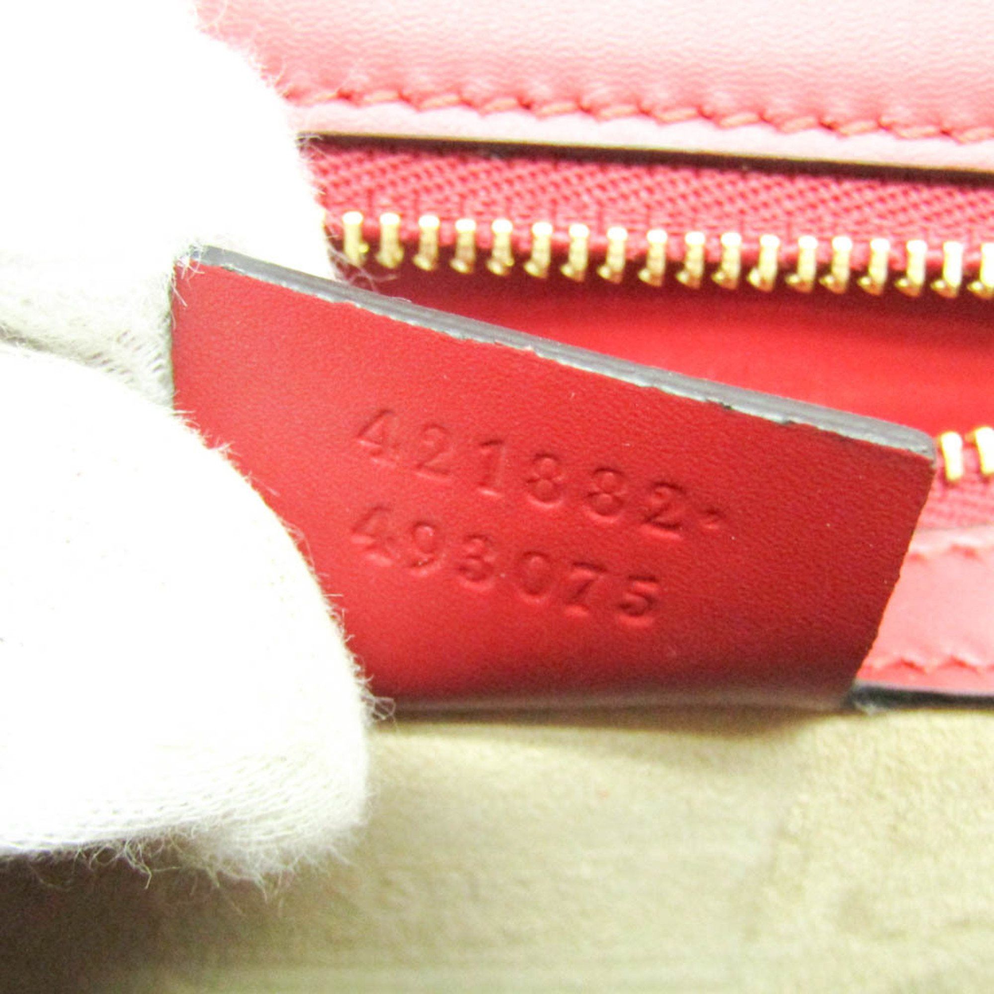 Gucci Gucci Sylvie 421882 Women's Leather Shoulder Bag Red Color Size ONE SIZE - 12 Thumbnail