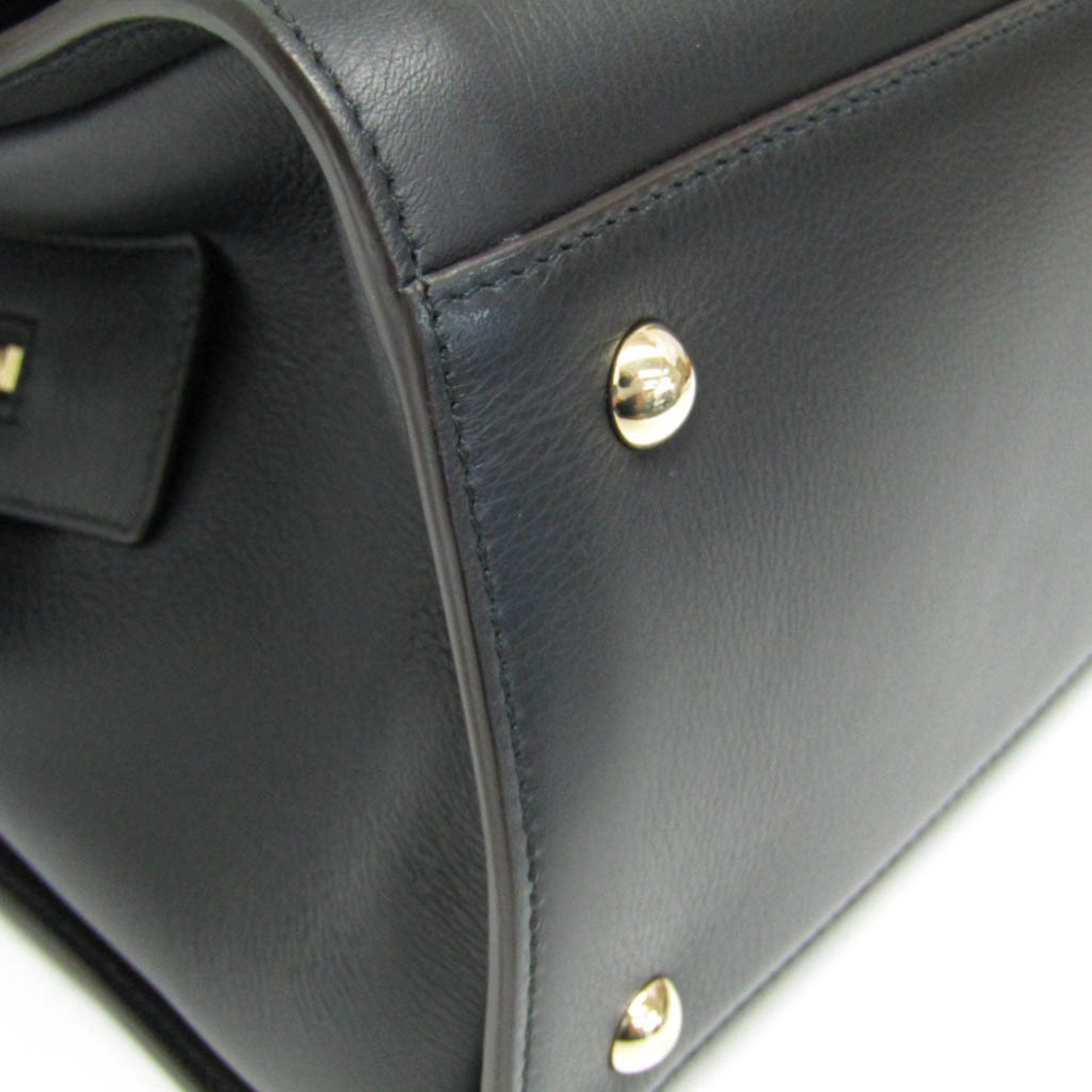 Salvatore Ferragamo Salvatore Ferragamo Gancini DH-21 H141 Women's Leather Handbag,Shoulder Bag Black Size ONE SIZE - 6 Thumbnail