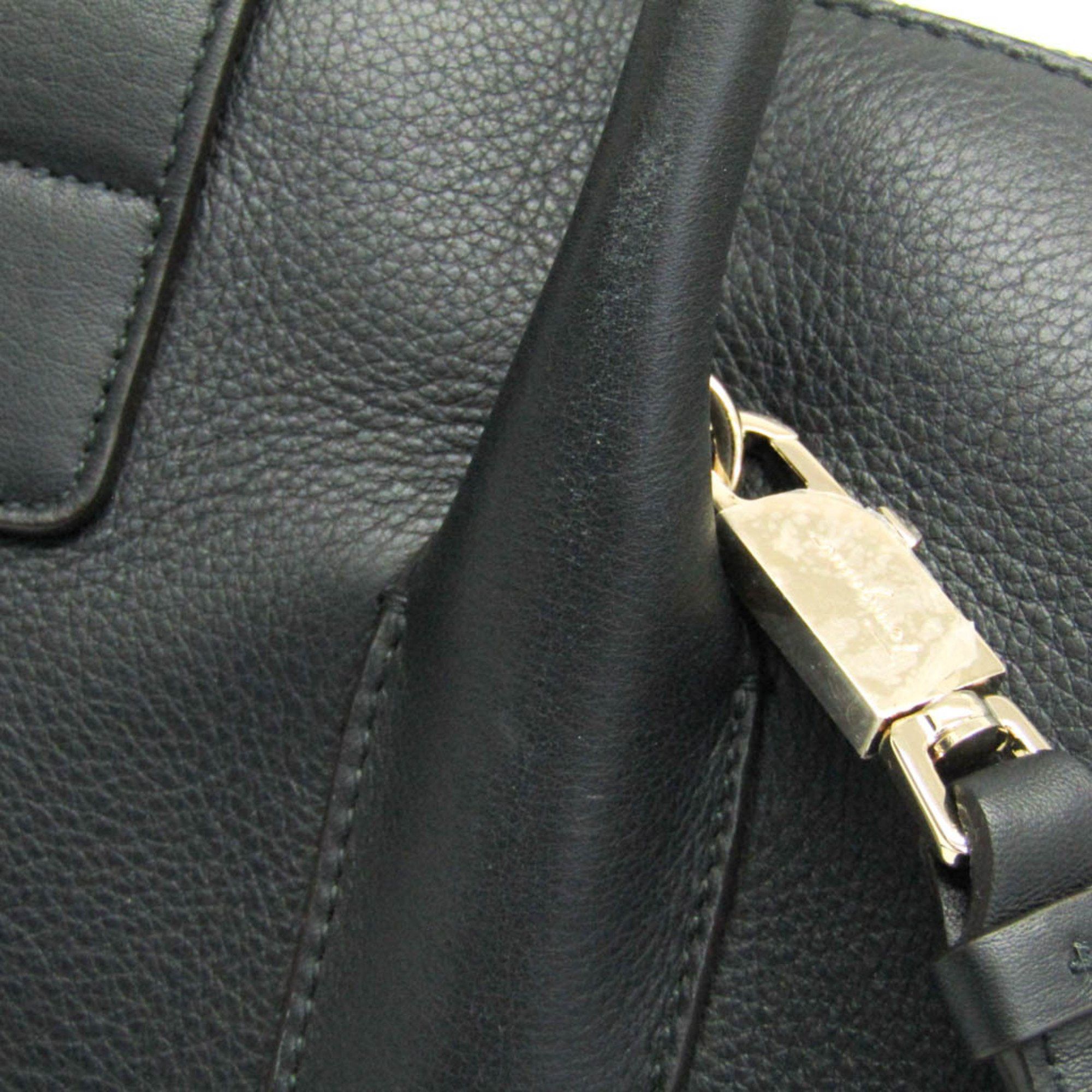 Salvatore Ferragamo Salvatore Ferragamo Gancini DH-21 H141 Women's Leather Handbag,Shoulder Bag Black Size ONE SIZE - 11 Thumbnail