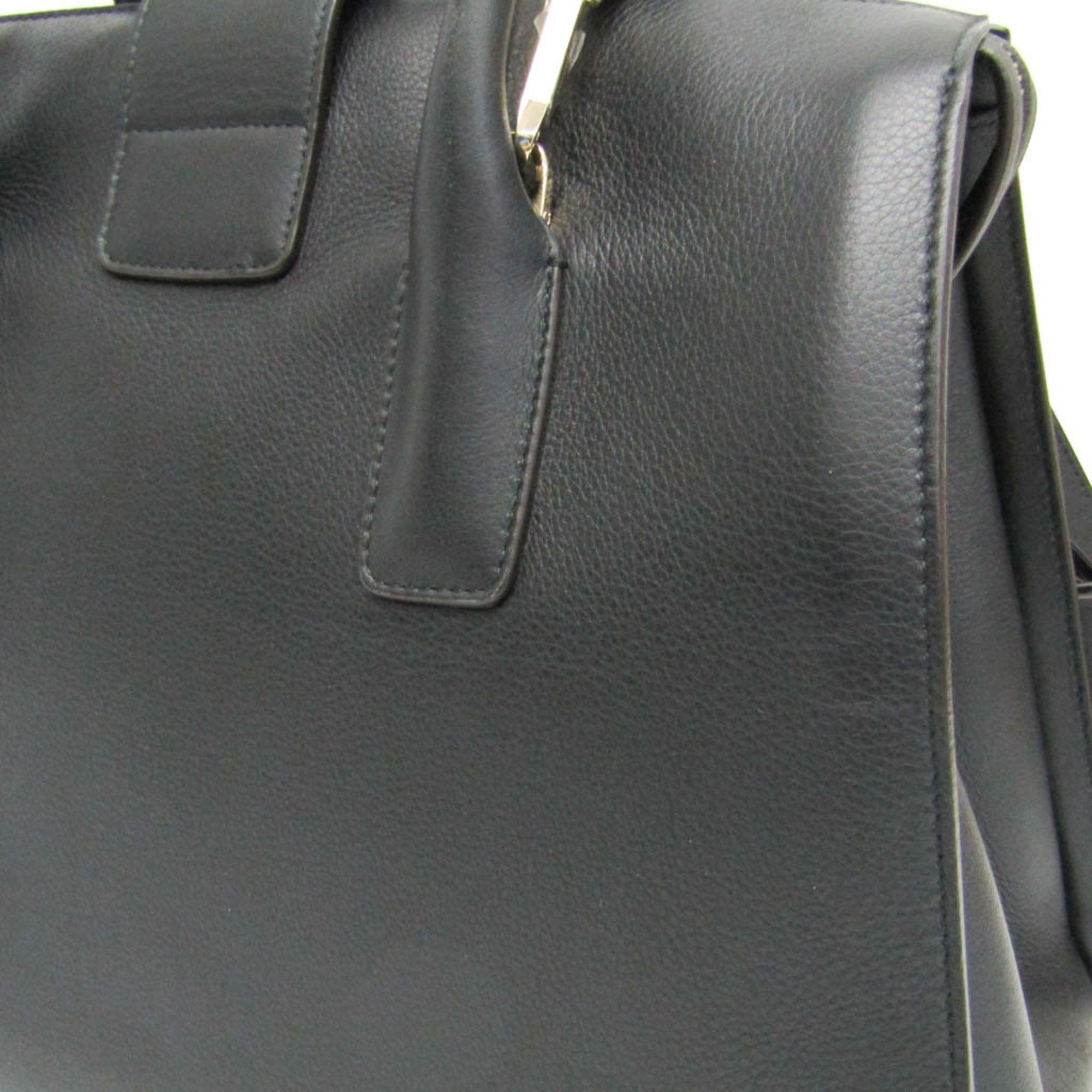 Salvatore Ferragamo Salvatore Ferragamo Gancini DH-21 H141 Women's Leather Handbag,Shoulder Bag Black Size ONE SIZE - 7 Thumbnail
