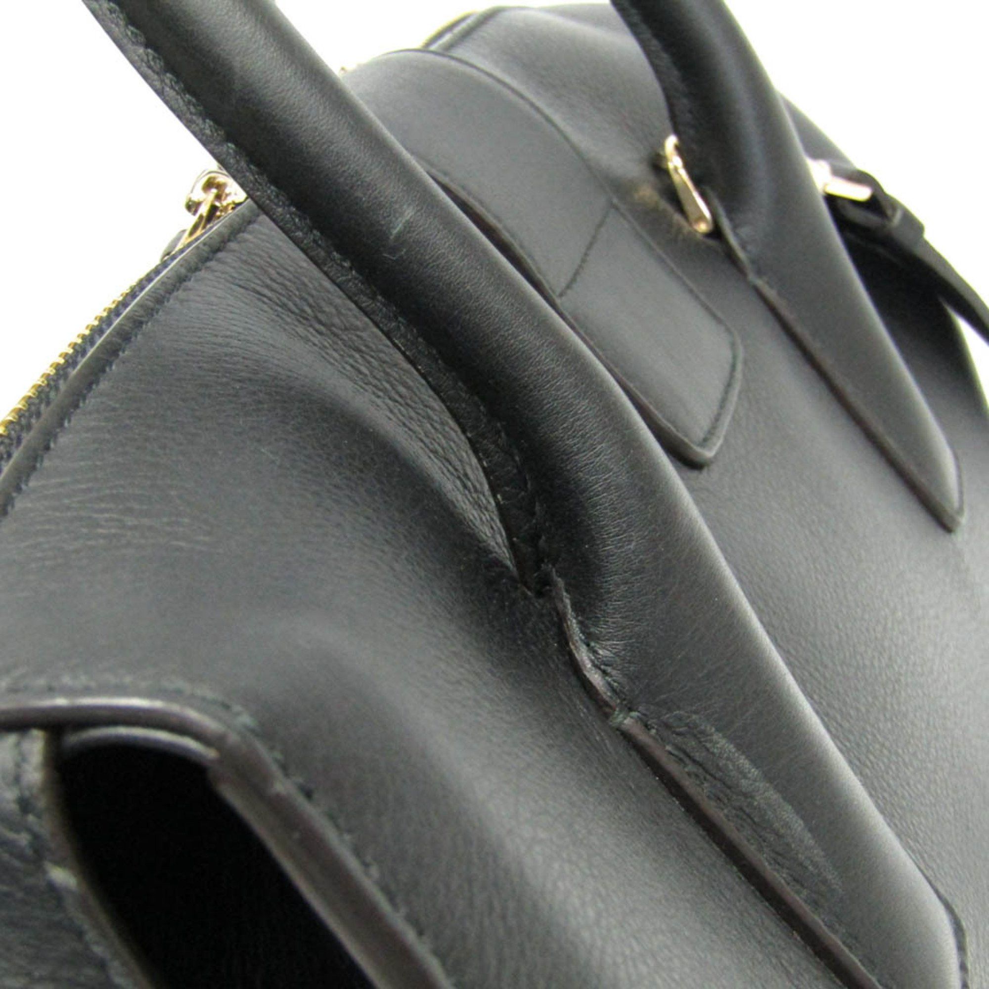 Salvatore Ferragamo Salvatore Ferragamo Gancini DH-21 H141 Women's Leather Handbag,Shoulder Bag Black Size ONE SIZE - 13 Thumbnail