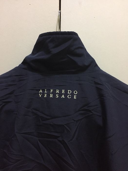 Vntg Alfredo Versace Army Green Jacket Windbreaker