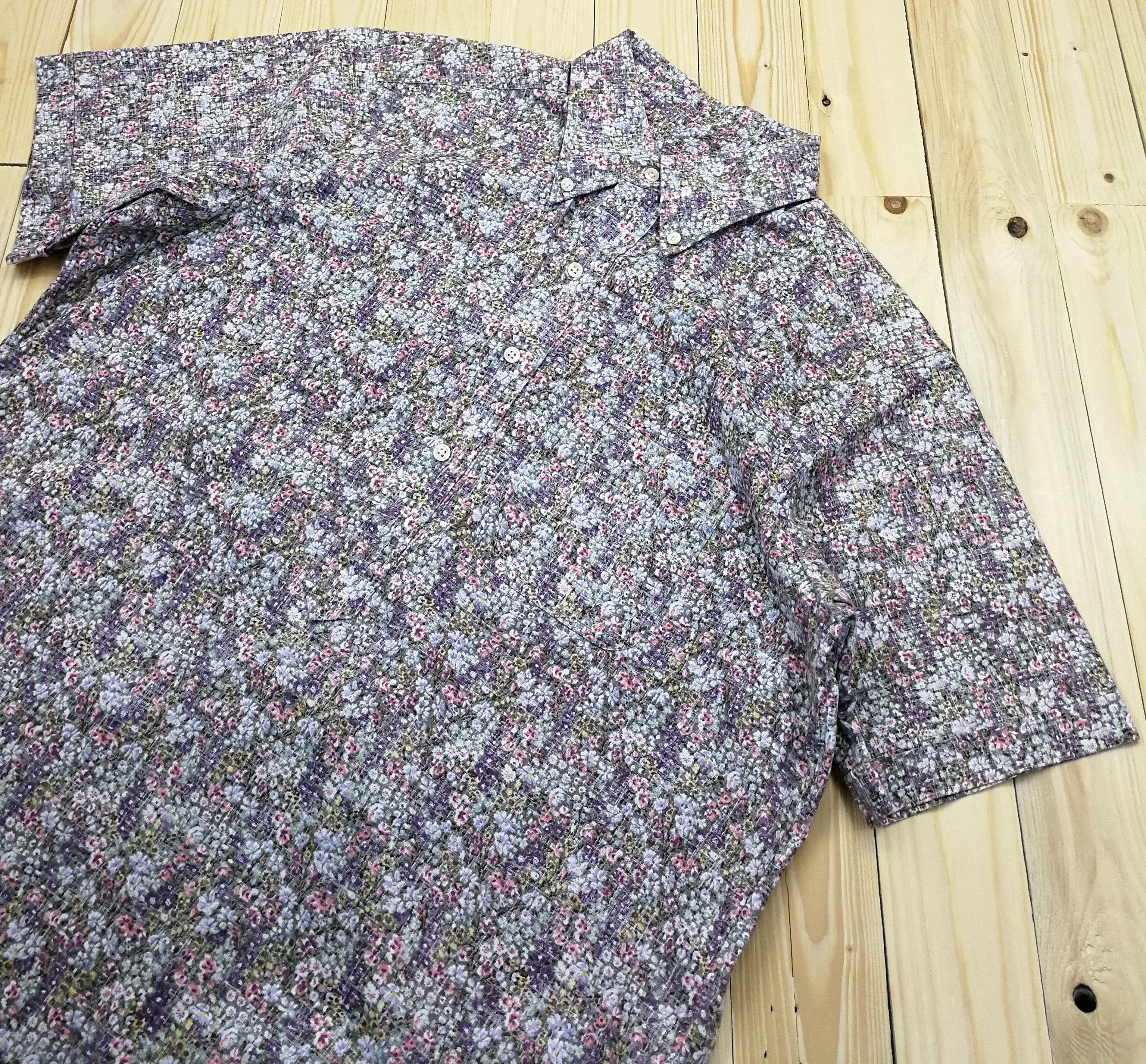 United Arrows United Arrows Popover Shirt Flower Printed Size US L / EU 52-54 / 3 - 5 Thumbnail