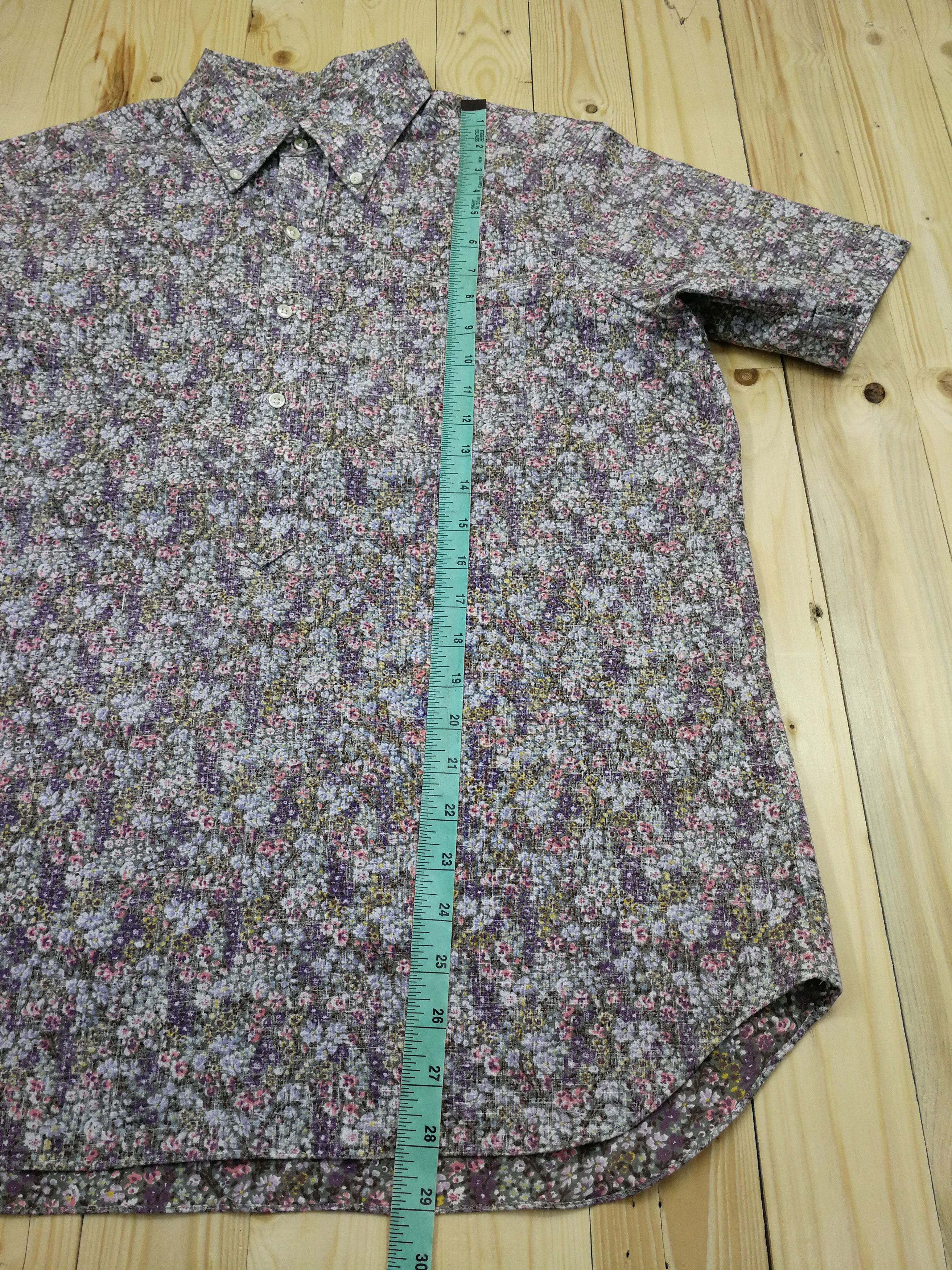 United Arrows United Arrows Popover Shirt Flower Printed Size US L / EU 52-54 / 3 - 4 Thumbnail