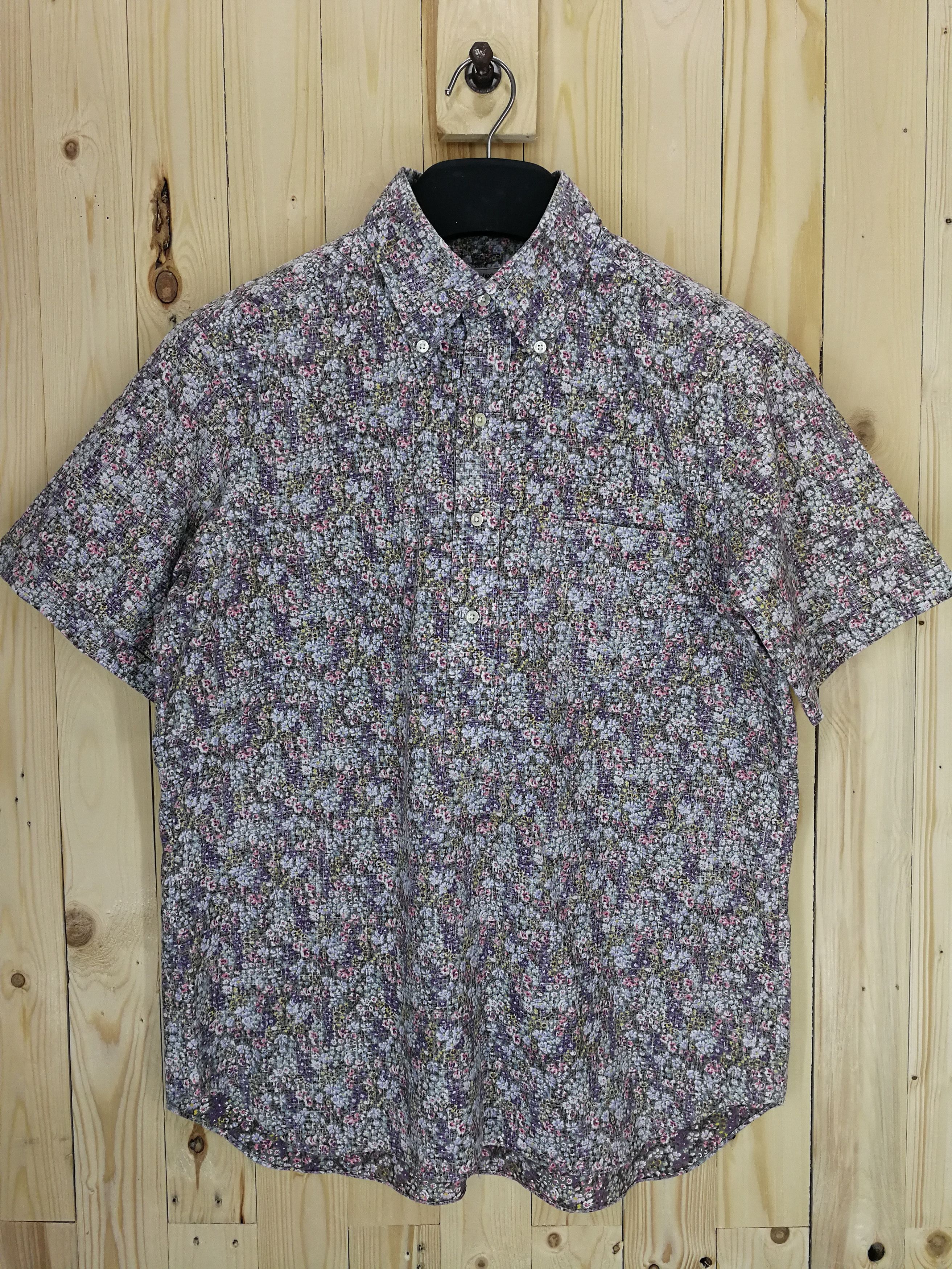 United Arrows United Arrows Popover Shirt Flower Printed Size US L / EU 52-54 / 3 - 1 Thumbnail